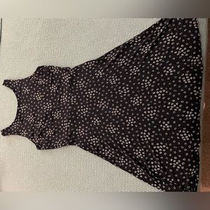 NWOT LOFT Navy/White, Sleeveless, Full Skirt Dress with low back - never worn